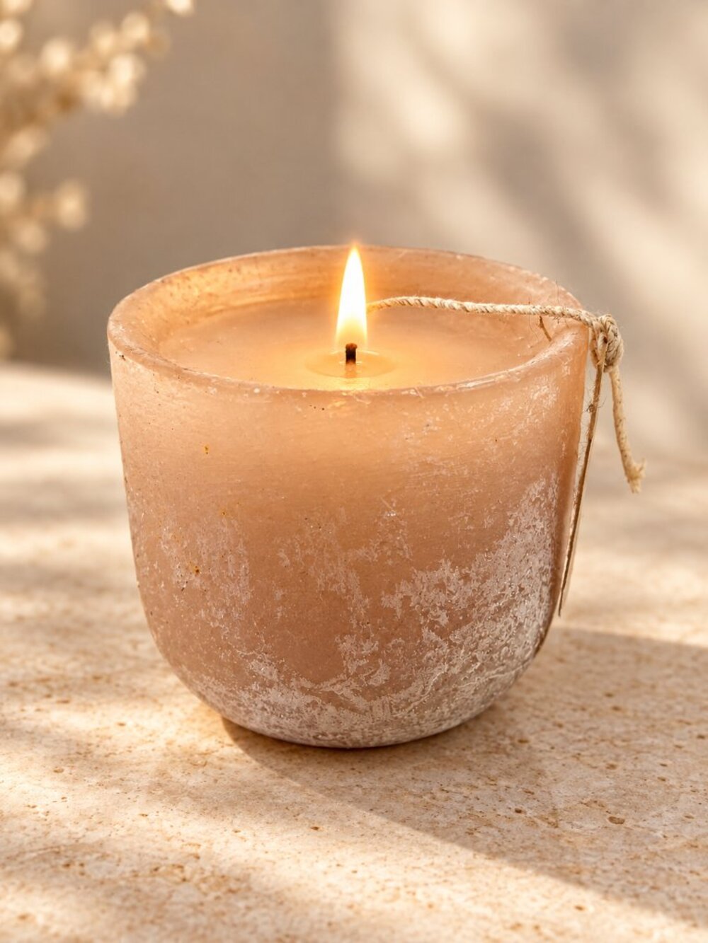 Vance Kitira Rustic Mottled Pillar Candle 8.11 oz